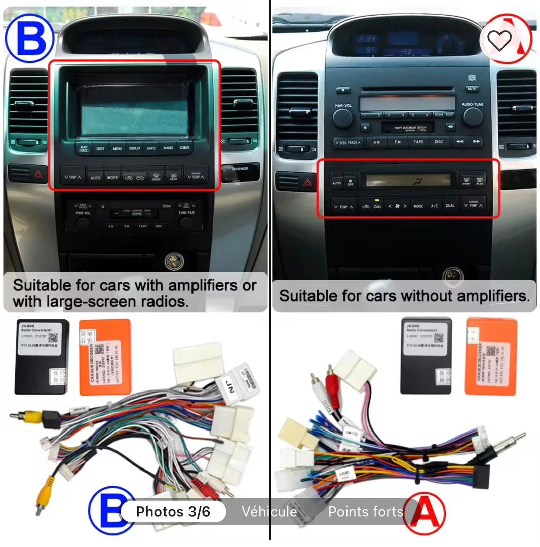 Android 12 pour Toyota Land cruiser 2004 - 2009